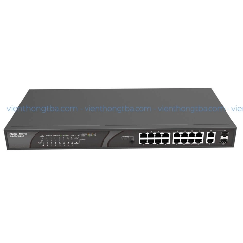 16-port-10100mbps-poe-2-port-gigabit-combo-unmanaged-switch-ruijie-rg-es118s-lp